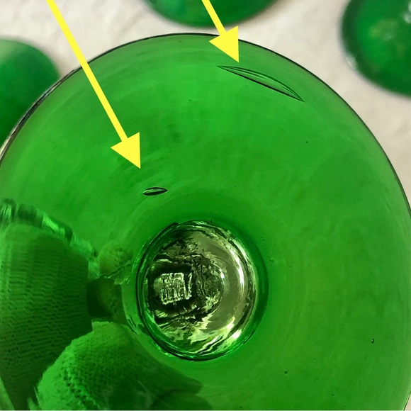 [Anthropologie Glass] “Saintpaulia” Blown Glass Tulip Wine Glasses - Set of 4 - Picture 13 of 14